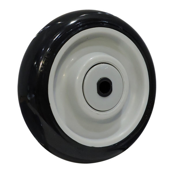 Rueda PU negra con gris con buje Aoking Wheels and Casters