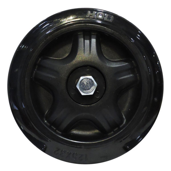 Rueda negra PU Aoking Wheels and Casters - Imagen 2