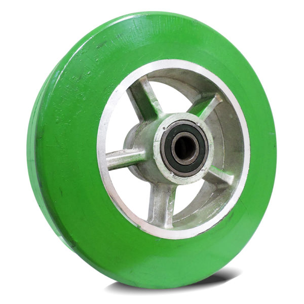 Rueda tipo rayo verde 12x3 pulgadas para diablo RTR12X3C