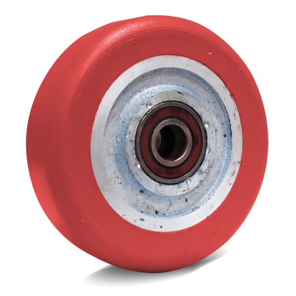 Rueda tipo rayo roja 5x1.5 pulgadas para diablo RTR5X15C