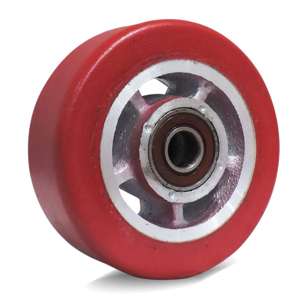 Rueda tipo rayo roja 5x2 pulgadas para diablo RTR5X2C