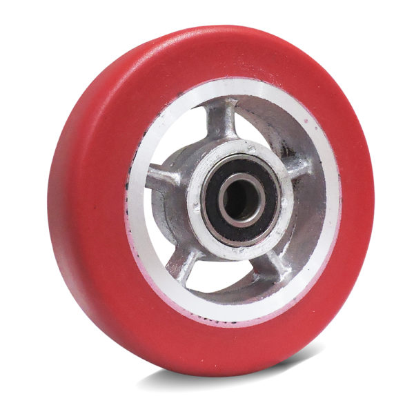 Rueda tipo rayo roja 6x1.5 pulgadas para diablo RTR6X15C