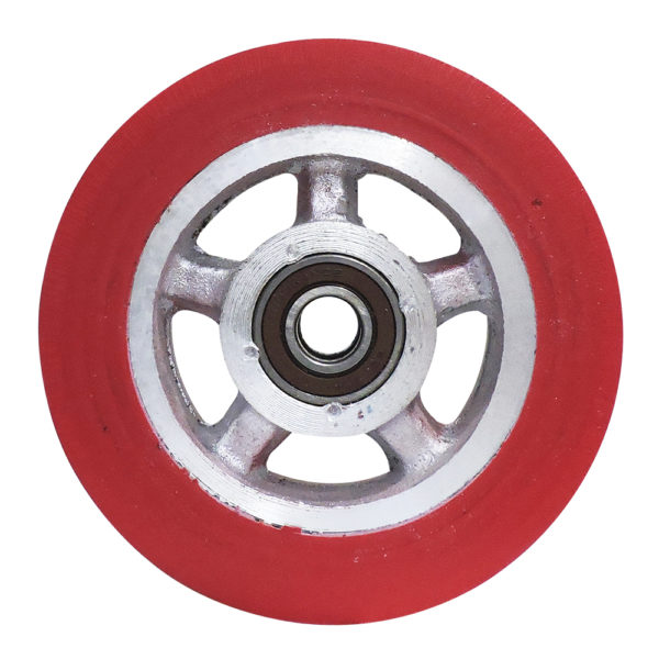 Rueda tipo rayo roja 6x2 pulgadas para diablo RTR6X2C - Imagen 3