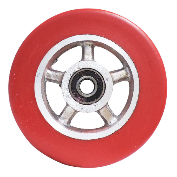 Rueda tipo rayo roja 7x1.5 pulgadas para diablo RTR7X15C - Imagen 3