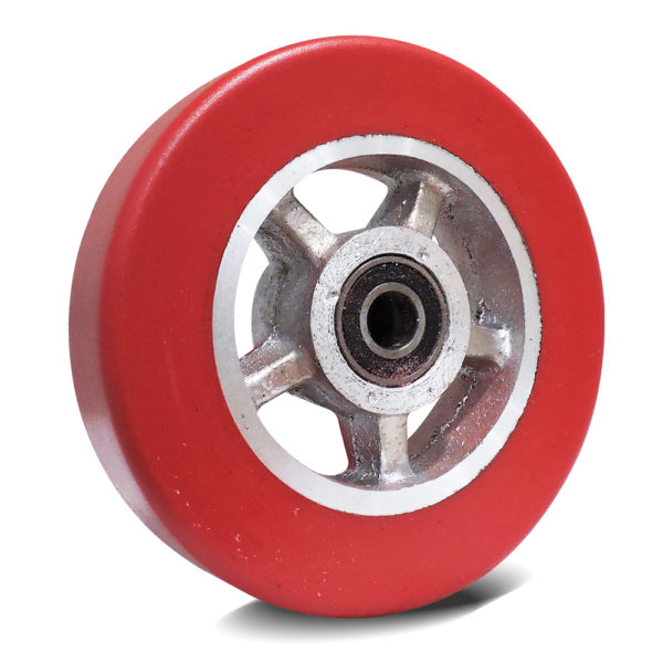 Rueda tipo rayo roja 7x1.5 pulgadas para diablo RTR7X15C