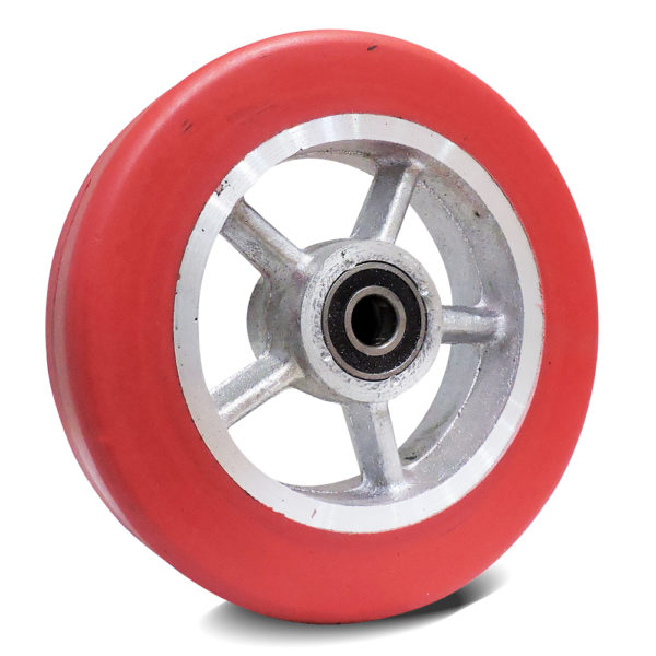 Rueda tipo rayo roja 8x2 pulgadas para diablo RTR8X2C