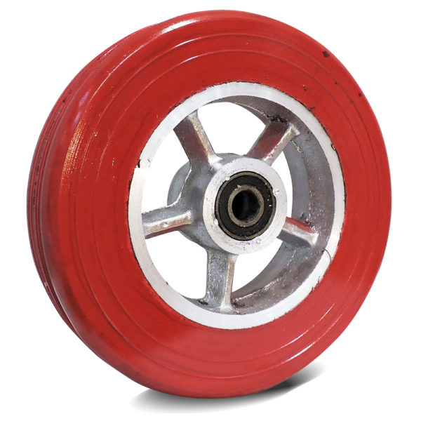 Rueda tipo rayo roja 9x2 pulgadas para diablo RTR9X2C03