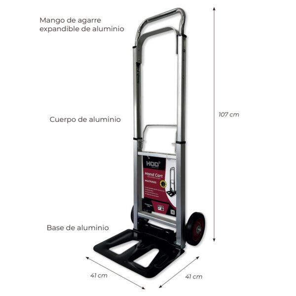 Diablo de carga plegable 70 kg HC-HOD001 - Imagen 5