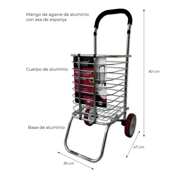 Diablo de carga plegable 40 kg HC-HOD005 - Imagen 5