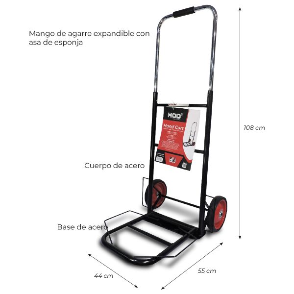 Diablo de carga plegable 70 kg HC-HOD006 - Imagen 6